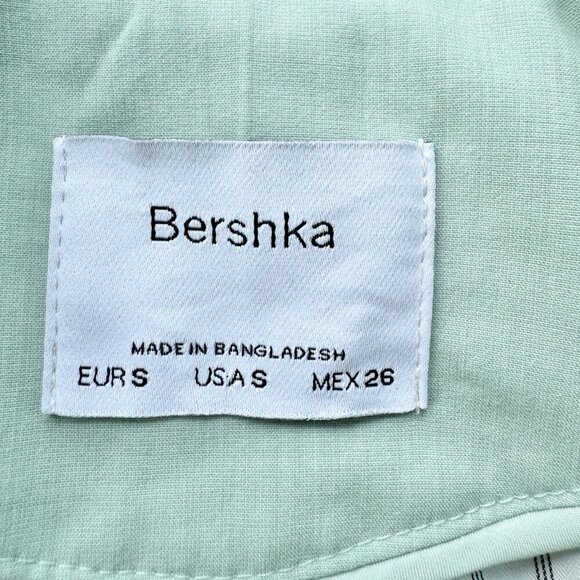Bershka Blazer Sage Green Classy Cropped Size Small - Picture 16 of 16